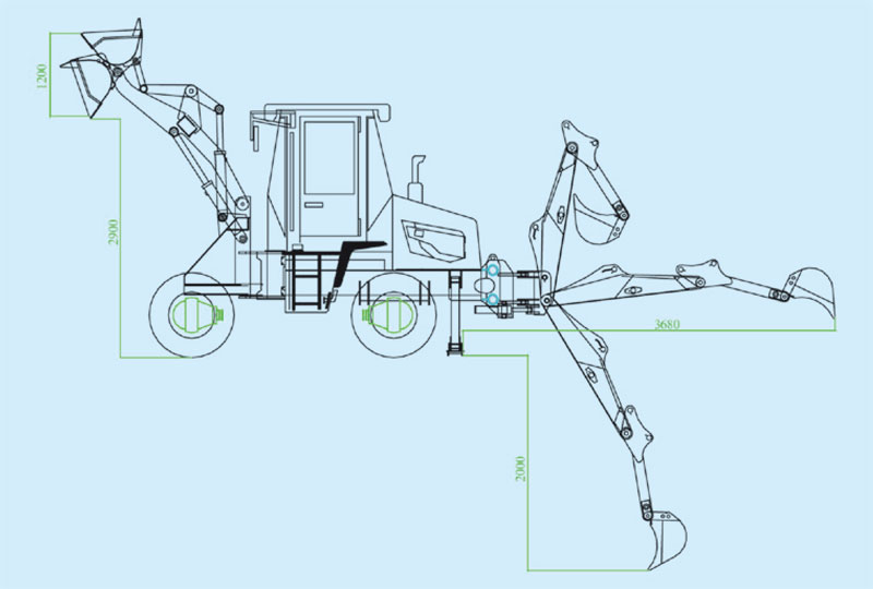 WZ10-20挖掘裝載機